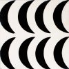 crescent moon encaustic tile