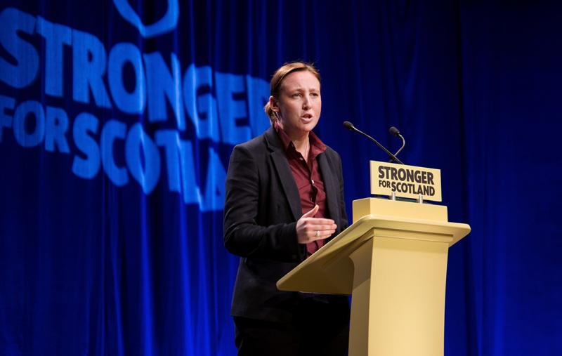 Mhairi Black speaking at Conference