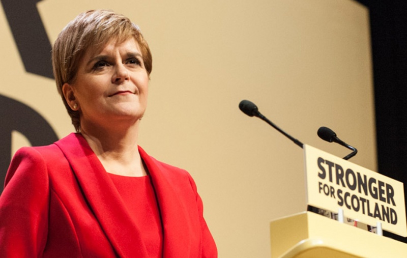 Nicola Sturgeon speaking at Conference