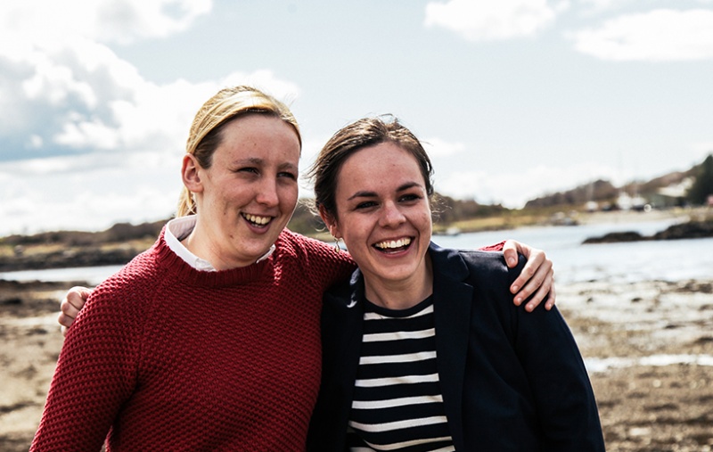 Mhairi Black with Kate Forbes