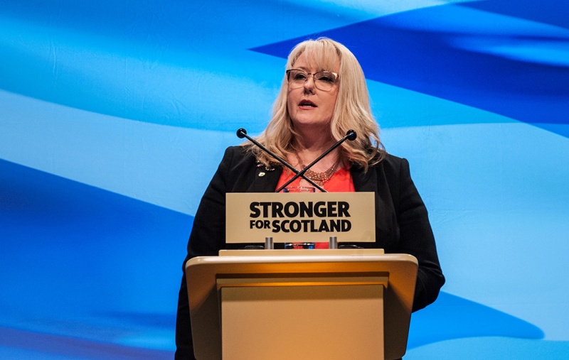 Christina McKelvie speaking at Conference