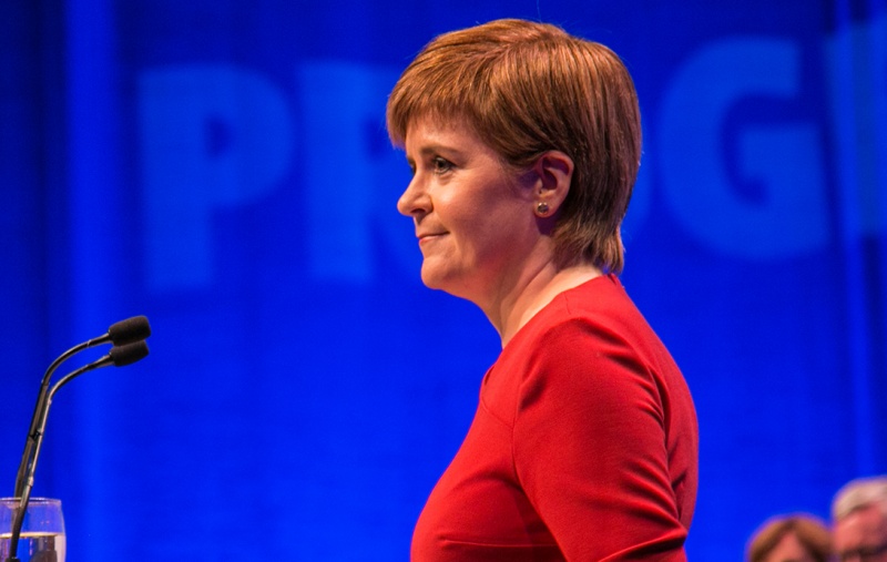 Nicola Sturgeon speaking at Conference