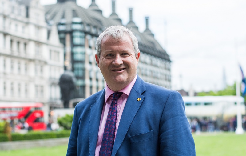 Ian Blackford outside Westminster
