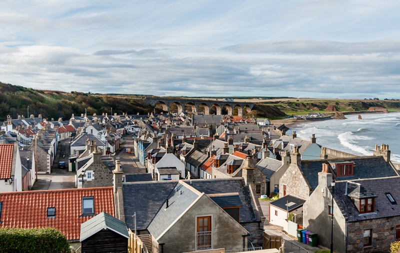 A rural town in Scotland