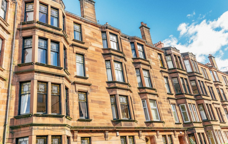 Tenement flats in Glasgow