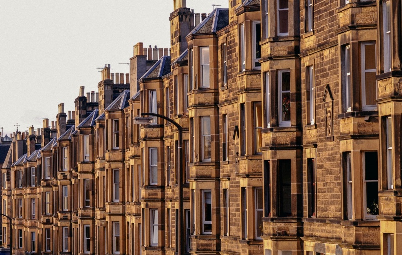 A row of tenement flats