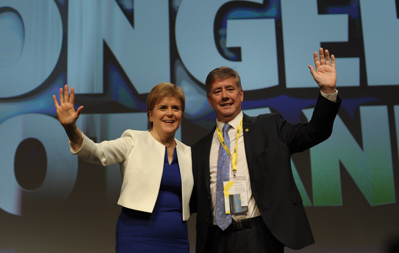 Nicola Sturgeon and Keith Brown