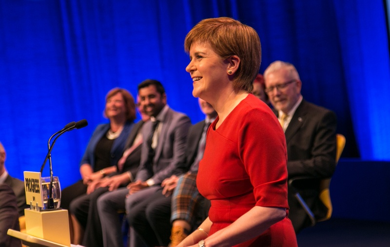 Nicola Sturgeon speaking at Conference