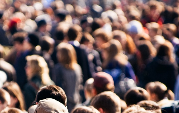 Crowd of people on the street
