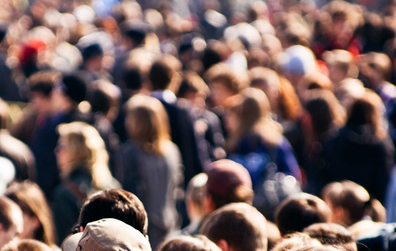 Crowd of people on the street