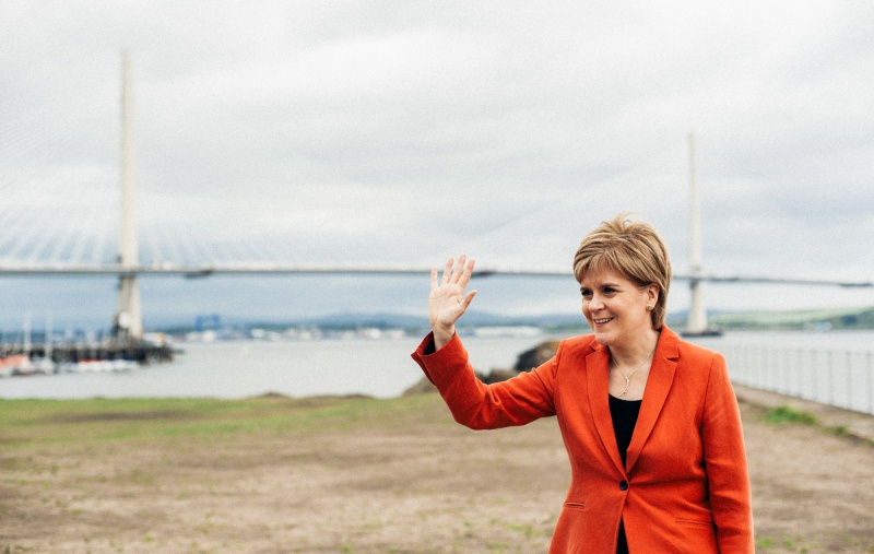 Nicola Sturgeon at Queensferry Crossing