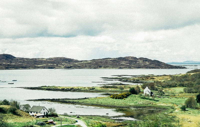 Houses in the Scottish countryside