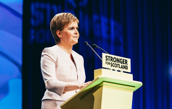 Nicola Sturgeon speaking at Conference