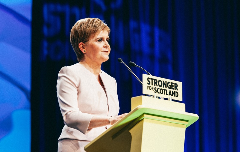 Nicola Sturgeon speaking at Conference