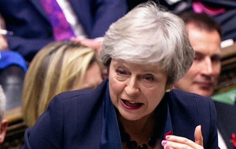 Theresa May in Parliament