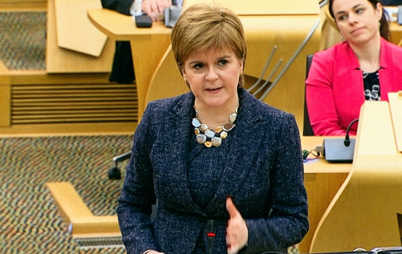 Nicola Sturgeon at Holyrood