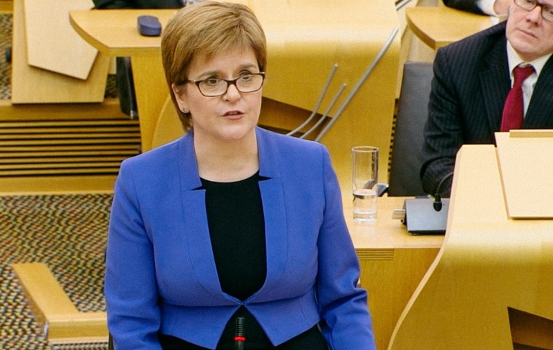 Nicola Sturgeon in Holyrood