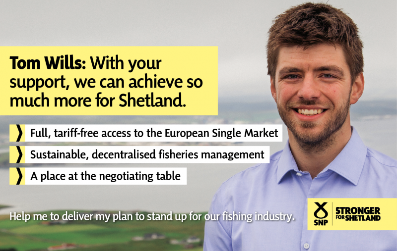 Tom Wills: With your support, we can achieve so much more for Shetland.