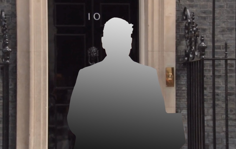 Keir Starmer but as a grey vacuum