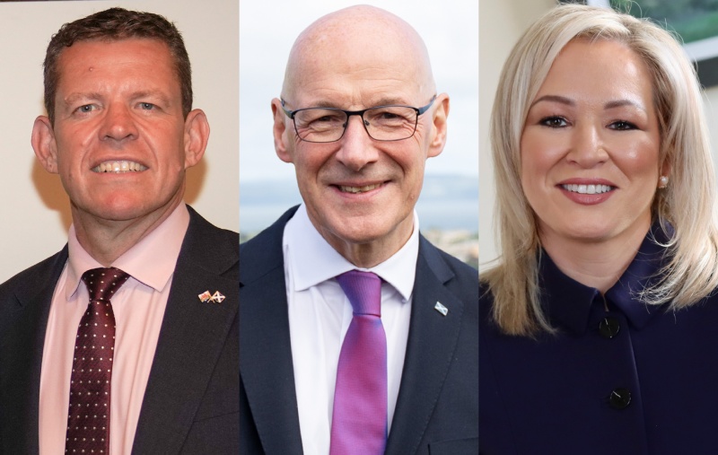 Rhun ap Iorwerth, John Swinney, and Michelle O'Neill